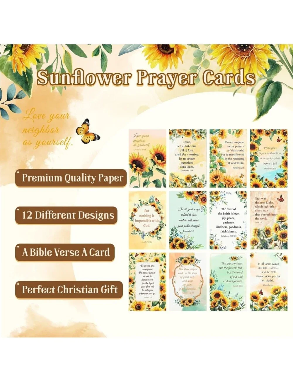 Sunflower Sticker Book Gift Set - Yellow Sunflower Theme